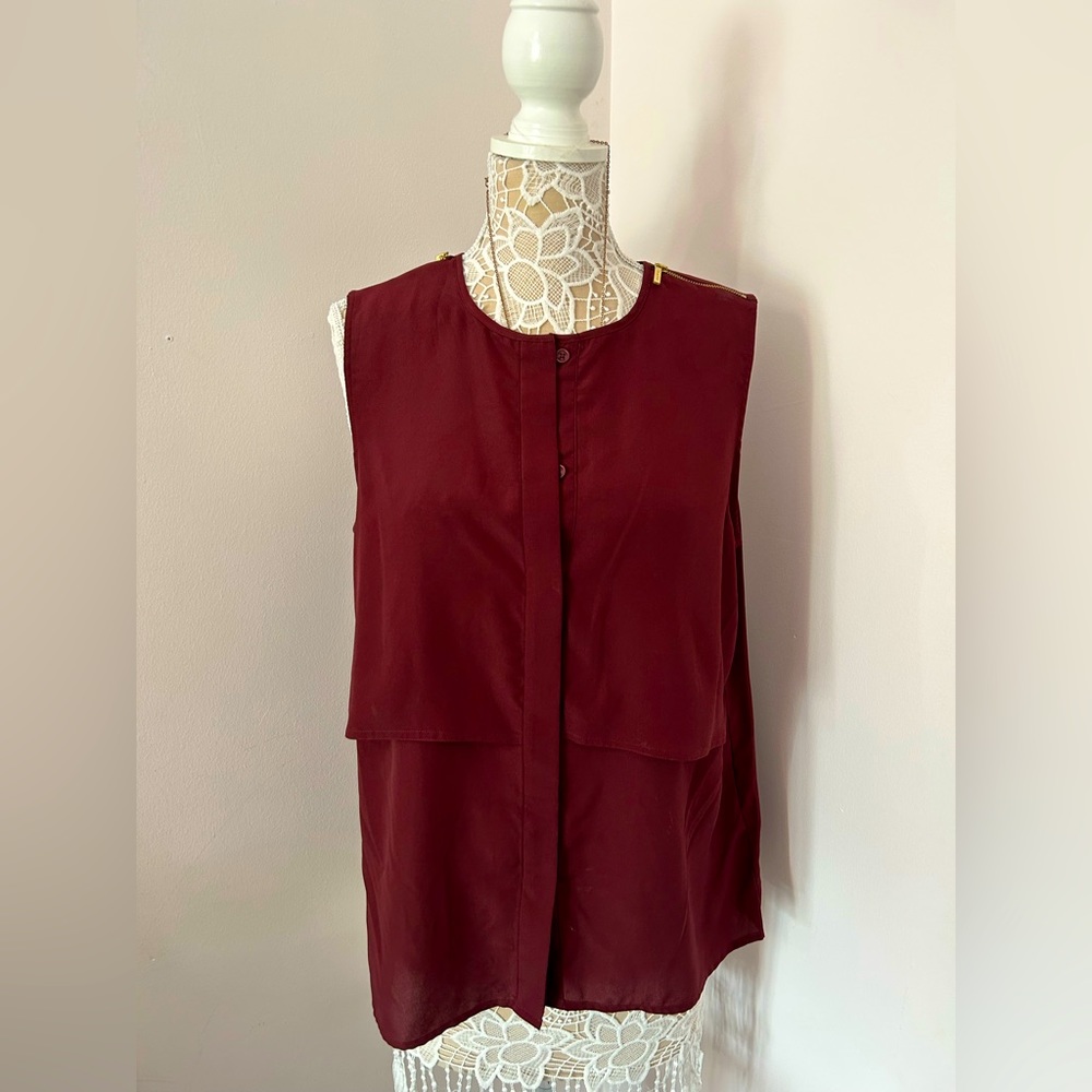 Mk maroon sleeveless shirt :)